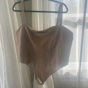 Tan Corset Bodysuit